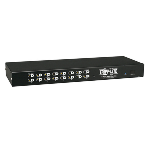 Tripp Lite TL NetDirector KVM Switch - 16-Port 1U Schwarz Tastatur/Video/Maus (KVM)-Switch