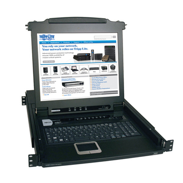 Tripp Lite NetDirector 8-Port 1U Rack-Mount Console KVM Switch w/17-in. LCD rack console