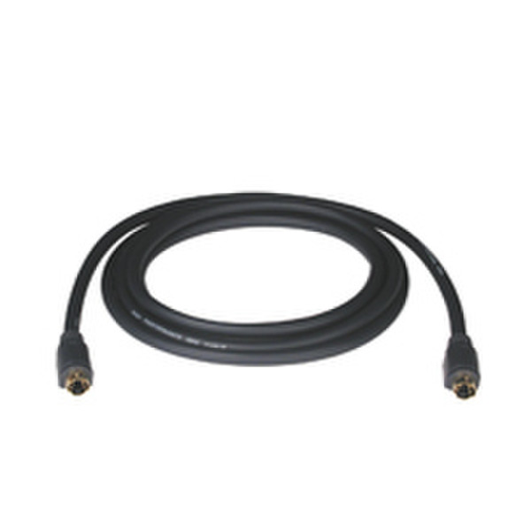 Tripp Lite Audio/Video - 6-ft. S-Video Gold Cable 1.8m S-Video (4-pin) S-Video (4-pin) Black S-video cable