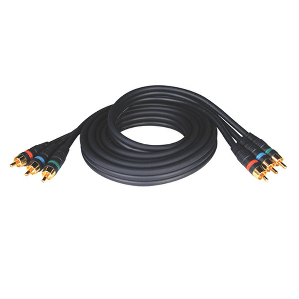 Tripp Lite A008-012 Component Video Gold Cable 3.6м 3 x RCA 3 x RCA Черный компонентный (YPbPr) видео кабель