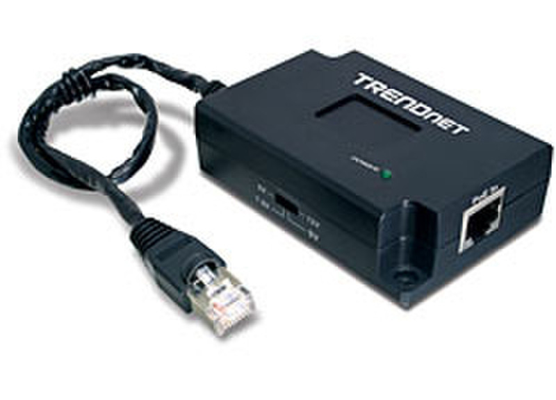 Trendnet TPE-102S Power over Ethernet Splitter Energie Über Ethernet (PoE) Unterstützung Schwarz Netzwerksplitter