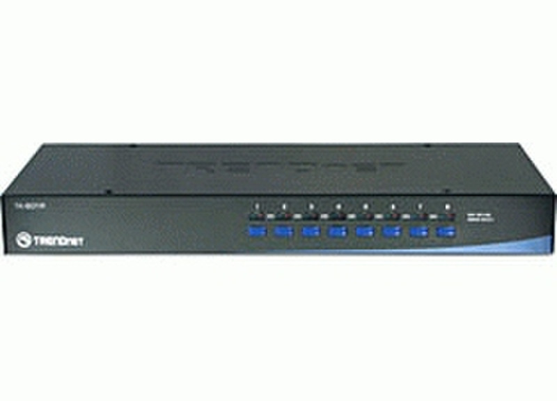 Trendnet TK-801R 8-Port PS/2 Rack Mount KVM Switch 1U Tastatur/Video/Maus (KVM)-Switch