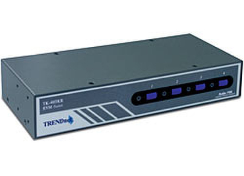 Trendnet TK-403KR 4-Port PS/2 Rack Mount KVM Switch Kit w/ Audio 1U Tastatur/Video/Maus (KVM)-Switch