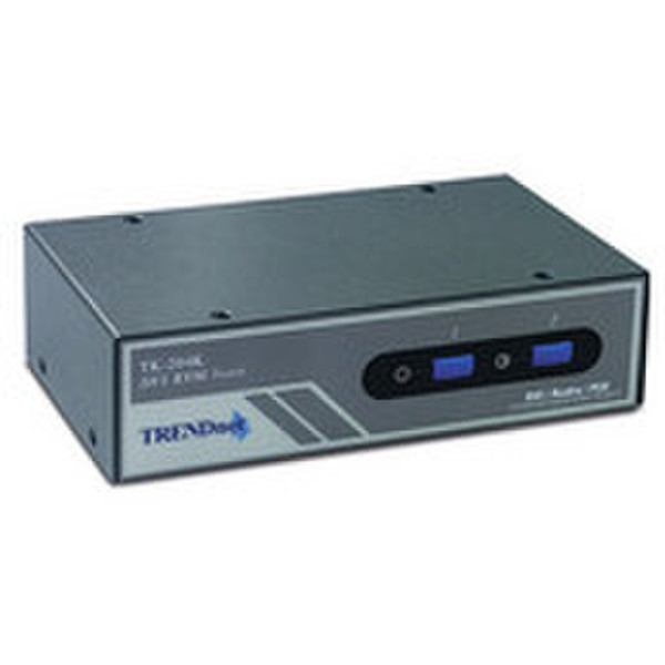 Trendnet TK-204K 2-Port DVI / PS/2 KVM Switch Kit Tastatur/Video/Maus (KVM)-Switch