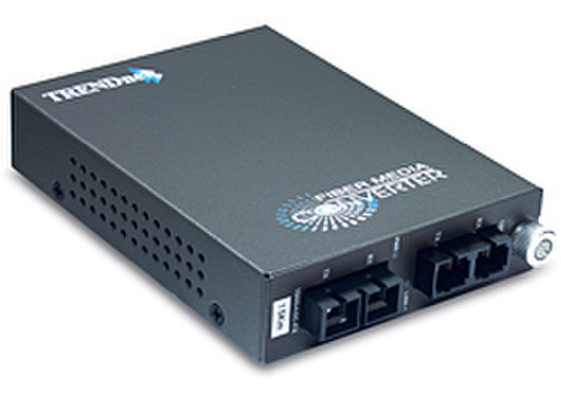 Trendnet TFC-15MS100 100Base-FX Multi Mode to Single Mode MT-RJ/SC Fiber Converter 100Мбит/с 1300нм сетевой медиа конвертор