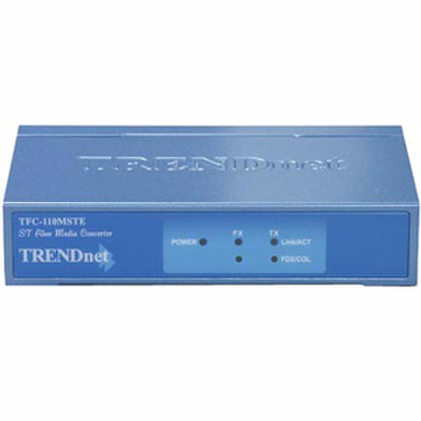 Trendnet TFC-110MSTE 200Mbit/s 1300nm Blau Netzwerk Medienkonverter