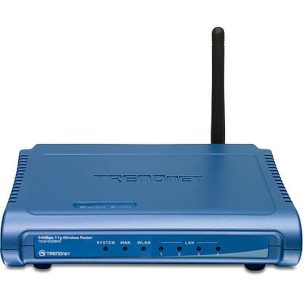 Trendnet TEW-432BRP Fast Ethernet Blue wireless router