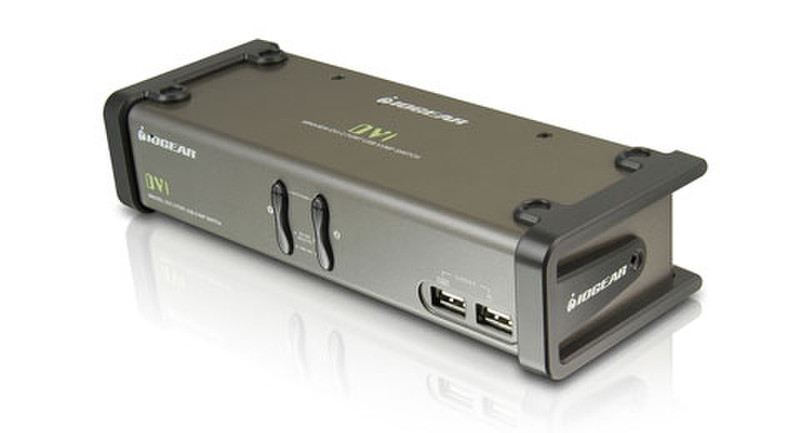 iogear MiniView GCS1762 DVI KVM Switch - x 1 - 2 x Type B USB Серый KVM переключатель