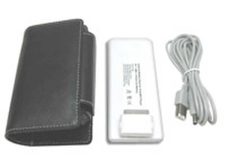 Lenmar AIPC-B, Case and Battery Pack, fits Apple iPod Mini, w/Firewire and USB Port Schwarz