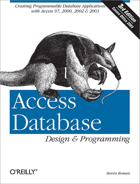 O'Reilly Access Database Design & Programming, 3rd Edition 448pages software manual