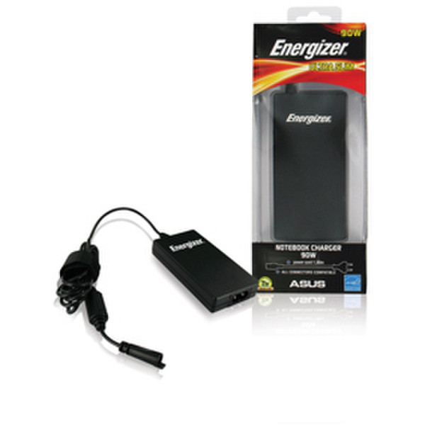 Energizer EZ-NBTAS90CL Для помещений 90Вт Черный адаптер питания / инвертор