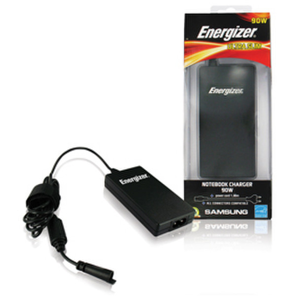 Energizer EZ-NBTSA90CL Для помещений 90Вт Черный адаптер питания / инвертор
