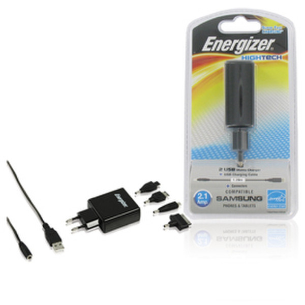 Energizer EZ-SAHT03 Indoor Black mobile device charger