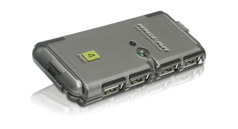iogear MicroHub GUH274 USB Hub 480Mbit/s Schnittstellenhub