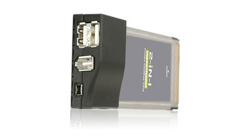 iogear USB 2.0 / FireWire Combo CardBus Card interface cards/adapter