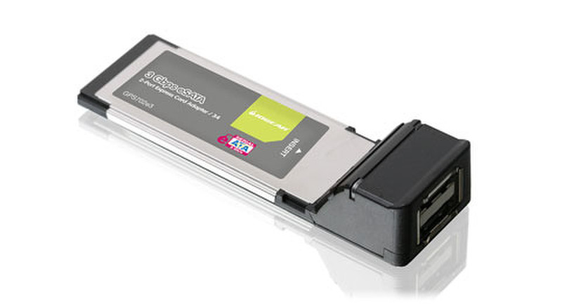 iogear eSATA 3Gbps 2-port ExpressCard/34 SATA interface cards/adapter