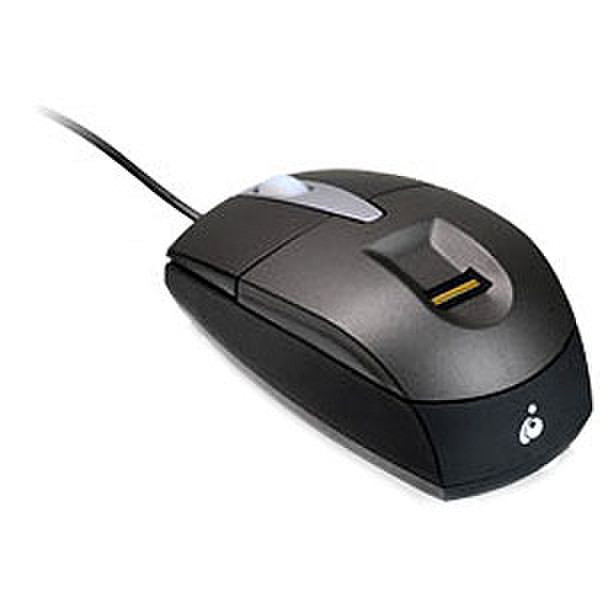 iogear Personal Security Mouse USB Оптический 800dpi Серый компьютерная мышь
