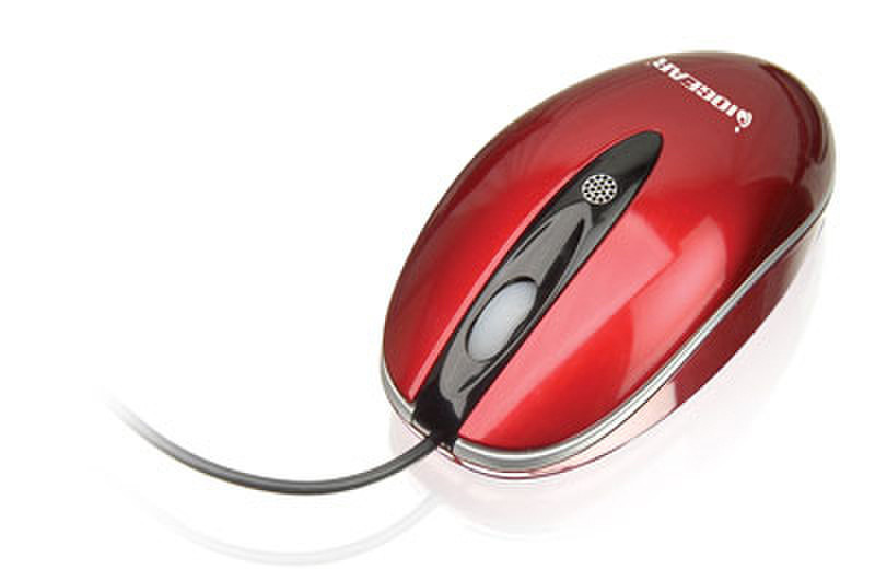 iogear USB Optical Calling Mouse USB Оптический Красный компьютерная мышь