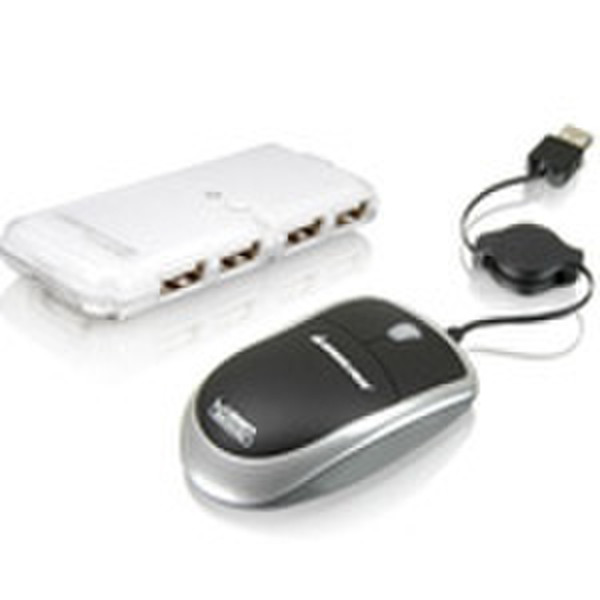 iogear GME226 Travel Kit USB Laser 1600DPI mice