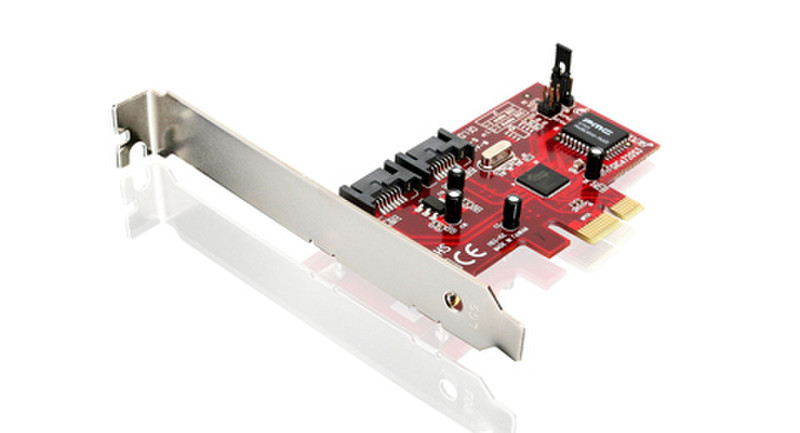 iogear SATA 3Gbps Internal 2 Port Low-Profile PCI-Express Card Schnittstellenkarte/Adapter
