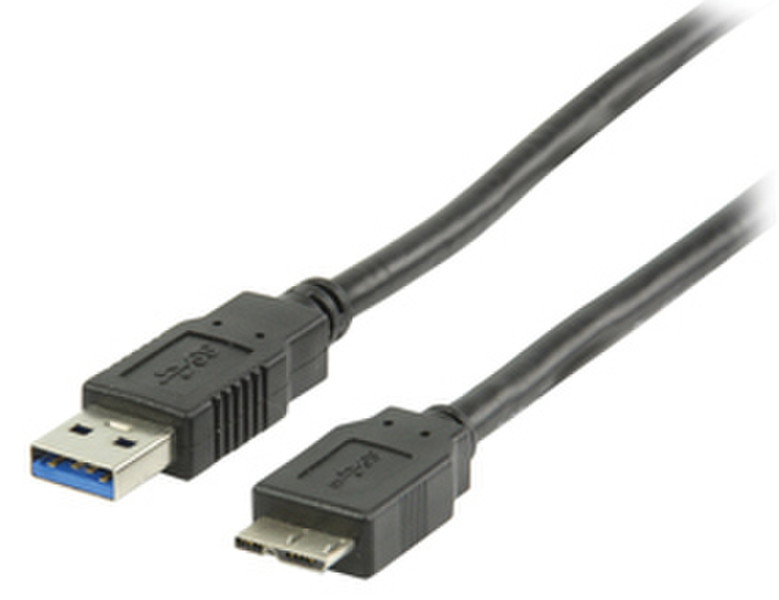 HQ 1.8m USB 3.0 1.8м USB A Micro-USB B Черный