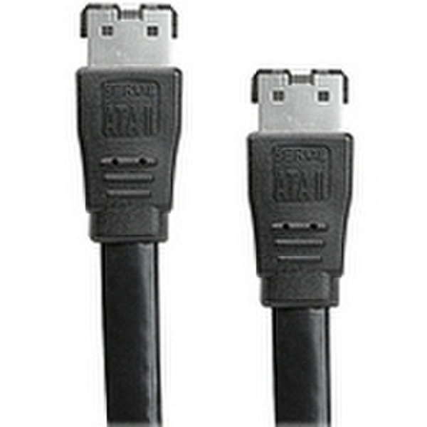 iogear eSATA 3Gbps External cable 3 feet (1m) 1m SATA eSATA Black SATA cable
