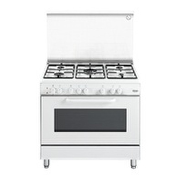 DeLonghi DEMW 965 Freestanding Gas hob A White cooker