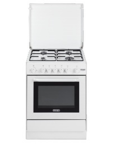 DeLonghi DGW 654 Freistehend Gas hob Weiß Küchenherd