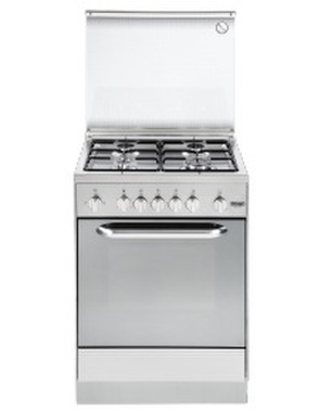 DeLonghi DGX 654 Freestanding Gas hob Silver cooker