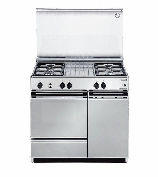 DeLonghi SGGX 854 Freestanding Gas hob A Stainless steel cooker