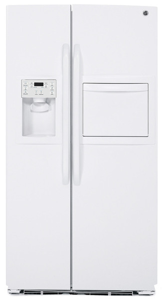 GE GSE30VHBTWW freestanding 692L A+ White side-by-side refrigerator