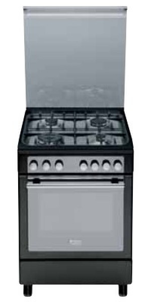 Hotpoint CX65S72 (A) IT/HA H Freistehend Gas hob A Schwarz Küchenherd