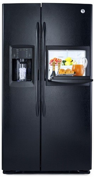 GE GSE30VHBTBB freestanding 692L A+ Black side-by-side refrigerator