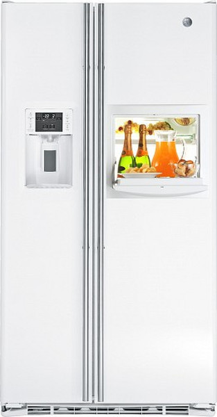 GE RCE24KHBFWW Built-in 572L A+ White side-by-side refrigerator