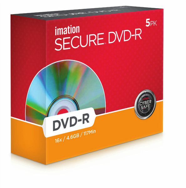 Imation 5 x Secure DVD-R 4.6GB DVD-R 5pc(s)