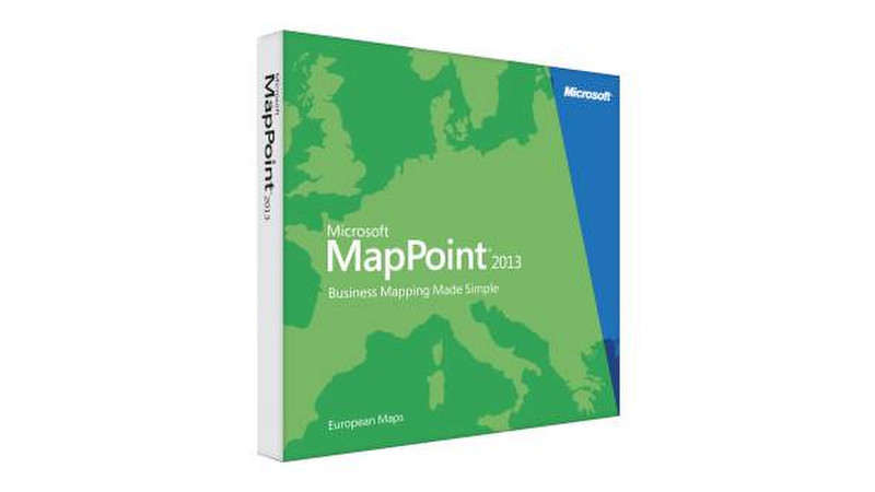 Microsoft MapPoint 2013 European Maps