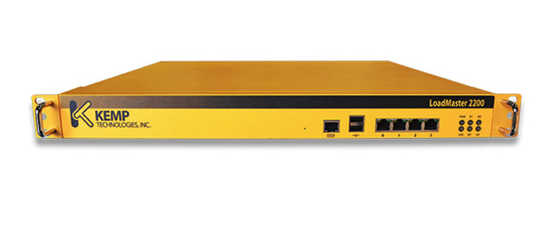 KEMP Technologies LoadMaster LM-2200 L4/L7 Gigabit Ethernet (10/100/1000) 1U Black,Yellow