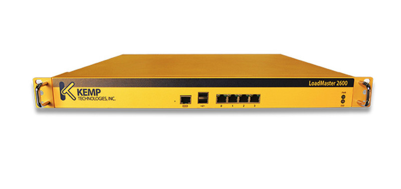 KEMP Technologies LoadMaster LM-2600 L4/L7 Gigabit Ethernet (10/100/1000) 1U Black,Yellow