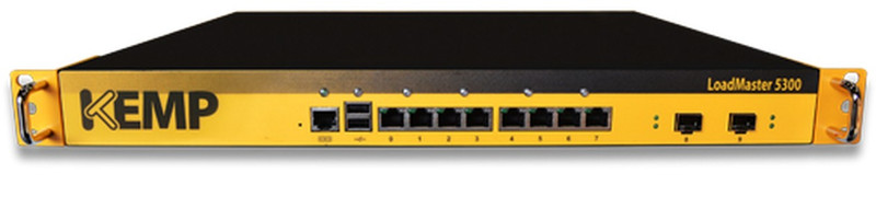 KEMP Technologies LoadMaster LM-5300 L4/L7 Gigabit Ethernet (10/100/1000) 1U Черный, Желтый