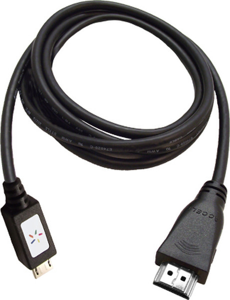 Accell HDMI - microUSB, m/m, 2m 2m Micro-USB HDMI Black video cable adapter