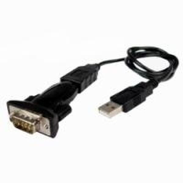 Cables Unlimited USB 2.0 to Serial DB9 Adapter Черный кабель USB