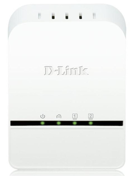 D-Link DHP-328AV 500Mbit/s Eingebauter Ethernet-Anschluss Weiß 1Stück(e) PowerLine Netzwerkadapter