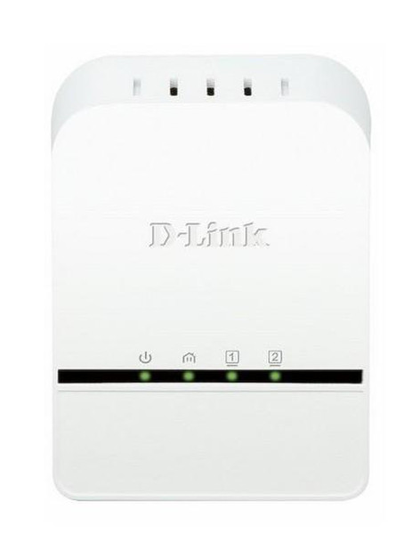 D-Link DHP-329AV 500Mbit/s Eingebauter Ethernet-Anschluss Weiß 1Stück(e) PowerLine Netzwerkadapter