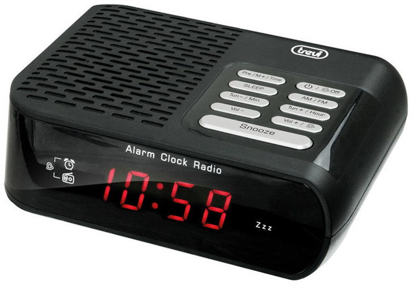 Trevi RC 827 D Часы Черный радиоприемник