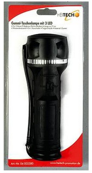 Heitech 04002580 Hand flashlight LED Black flashlight
