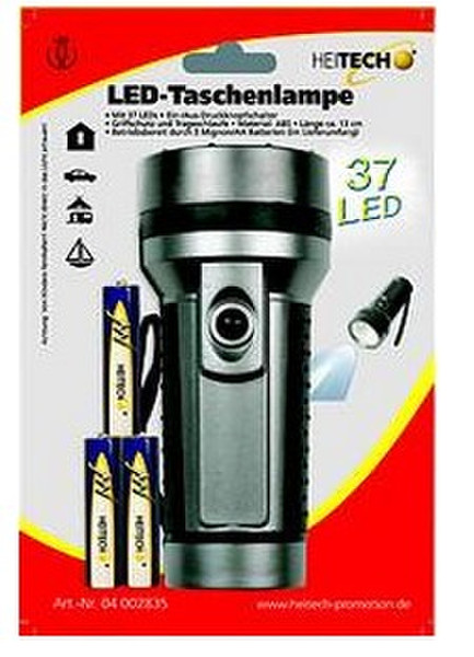 Heitech 04002835 Hand flashlight LED Black,Silver flashlight