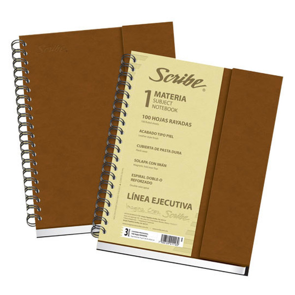 Scribe 1005890 100sheets Beige,Brown writing notebook