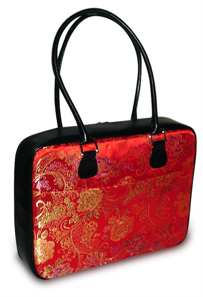Mango Tango Chinese Brocade Laptop Bag - Red 18Zoll Kosmetiktasche Rot
