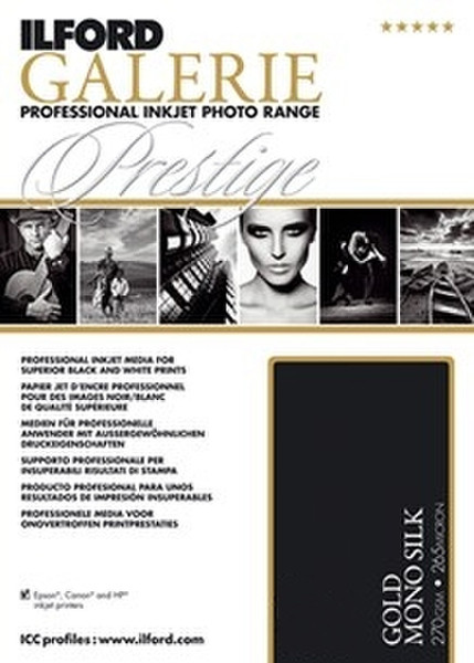 Ilford Galerie Prestige Gold Mono Silk A4 photo paper