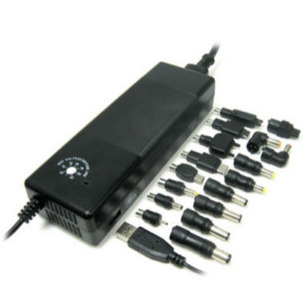 Lenmar LAC130U, Universal Laptop AC Power Supply, 130W, with USB port Black power adapter/inverter